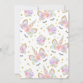 Magische Unicorn Dank u wel! Bedankkaart (Achterkant)