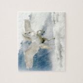 Magische unicorn Dansend in de wolken Legpuzzel (Verticaal)
