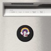 Magische Unicorn Donut Lover Rainbow Magneet (Insitu (Vaatwasser))