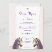 Magische Unicorn eens op een 'Time Princess Birthd Kaart (Voorkant)