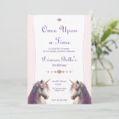 Magische Unicorn eens op een 'Time Princess Birthd Kaart (Staand voorkant)