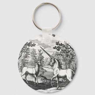 Magische Unicorn en Stag Sleutelhanger