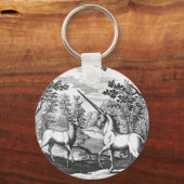 Magische Unicorn en Stag Sleutelhanger (Voorkant)