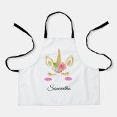 Magische Unicorn Face Schort (Voorkant)