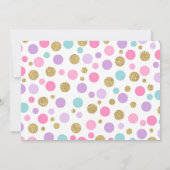 Magische Unicorn Foto: kaart roze goud (Achterkant)