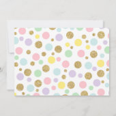 Magische Unicorn Foto: kaart roze goud (Achterkant)