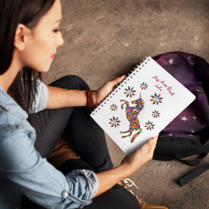 Magische Unicorn Glitter Shiny Girly personaliseer Notitieboek