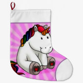 Magische Unicorn Grote kerststaart Kerstsok (Voorkant)