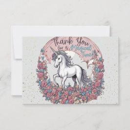 Magische Unicorn Hartelijk dank Bedankkaart