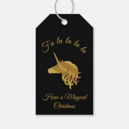 Magische Unicorn Holiday Gift Label Cadeaulabel