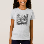 Magische Unicorn in het bos T-shirt (Voorkant)
