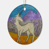 Magische Unicorn Keramisch Ornament (Links)