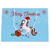 Magische Unicorn Kerstmis Groot Cadeauzakje (Voorkant)