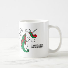 Magische Unicorn Kerstmis Koffiemok