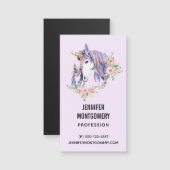 Magische Unicorn Mam en Baby Waterverf (Voorkant / Achterkant)