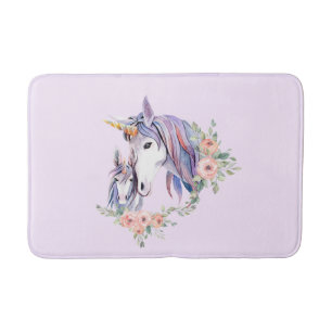 Magische Unicorn Mam en Baby Waterverf Badmat