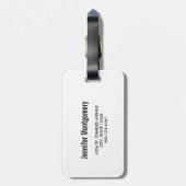 Magische Unicorn Mam en Baby Waterverf Bagagelabel (Achterkant verticaal)