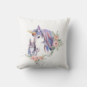 Magische Unicorn Mam en Baby Waterverf Kussen