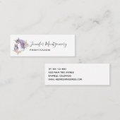 Magische Unicorn Mam en Baby Waterverf Mini Visitekaartje (Voorkant / Achterkant)