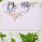 Magische Unicorn Mam en Baby Waterverf Theedoek (Gevouwen)