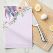 Magische Unicorn Mam en Baby Waterverf Theedoek (Quarter Fold)