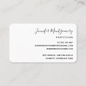 Magische Unicorn Mam en Baby Waterverf Visitekaartje (Achterkant)