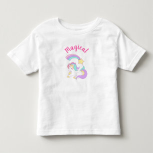 Magische Unicorn met Rainbow Shooting Star Kinder Shirts