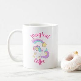Magische Unicorn met Rainbow Shooting Star Koffiemok