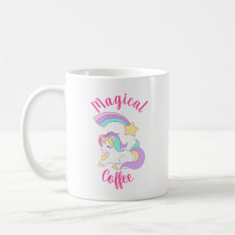 Magische Unicorn met Rainbow Shooting Star Koffiemok