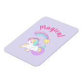 Magische Unicorn met Rainbow Shooting Star Magneet (Linkerzijde)