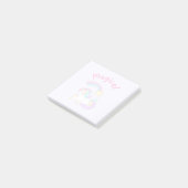 Magische Unicorn met Rainbow Shooting Star Post-it® Notes (Schuin)