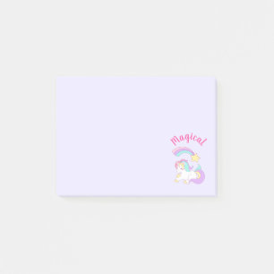 Magische Unicorn met Rainbow Shooting Star Post-it® Notes