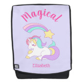 Magische Unicorn met Rainbow Shooting Star Rugtassen (Voorkant)