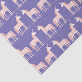 Magische Unicorn Paars Weefselpapier Tissuepapier (Detail)