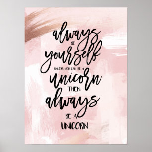 Magische Unicorn Poster - Altijd een Unicorn