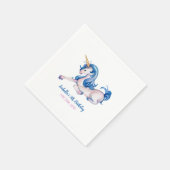 Magische Unicorn Rainbow 5th Birthday Party Servet (Hoek)