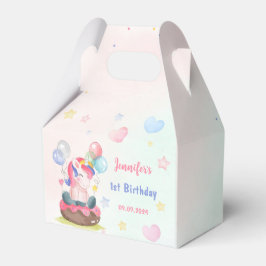 Magische Unicorn Rainbow Birthday Bedankdoosjes