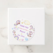 Magische Unicorn Rainbow Birthday Bedankjes Labels (In situ)