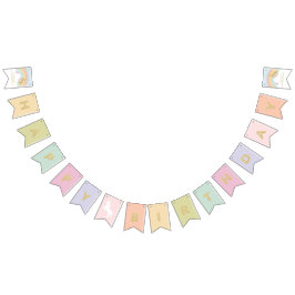 Magische Unicorn Rainbow Birthday Bunting Vlaggetjes