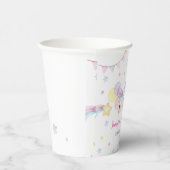 Magische Unicorn Rainbow Birthday Papieren Bekers (Rechts)