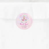 Magische Unicorn Rainbow Birthday Vierkante Sticker