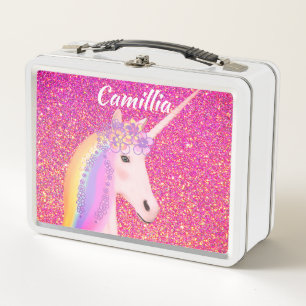 Magische Unicorn Rainbow Roze Glitter Sparkle Girl