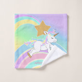 Magische Unicorn-regenboog Bad Handdoek (Wasdoekje)
