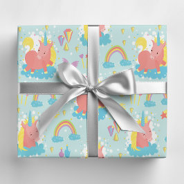 Magische Unicorn-regenboog Cadeaupapier