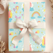 Magische Unicorn-regenboog Cadeaupapier
