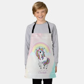 Magische Unicorn, regenboog, sterren Schort (Gedragen)