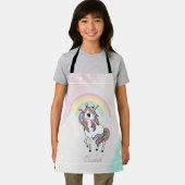 Magische Unicorn, regenboog, sterren Schort (Insitu)