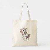 Magische Unicorn, Regenboog Tote Bag (Achterkant)