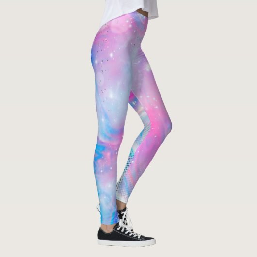 Magische Unicorn Roze Blauwe Leggings (Rechts)