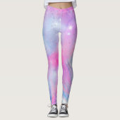 Magische Unicorn Roze Blauwe Leggings (Voorkant)
